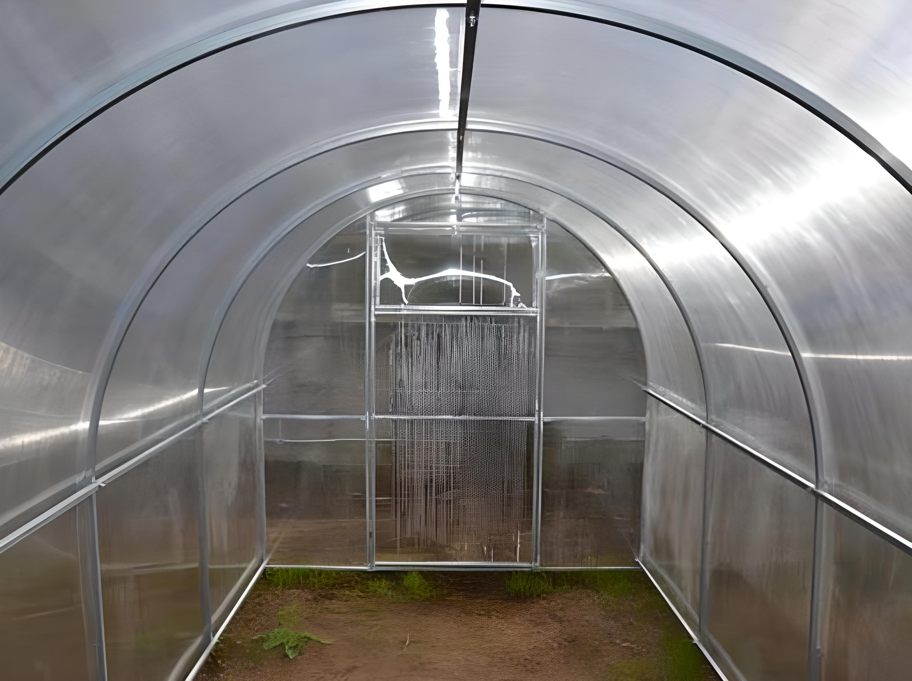 Szklarnia Compact – szerokość 2,4 m, długość 4 m – profil 20×20 Agroszklarnia