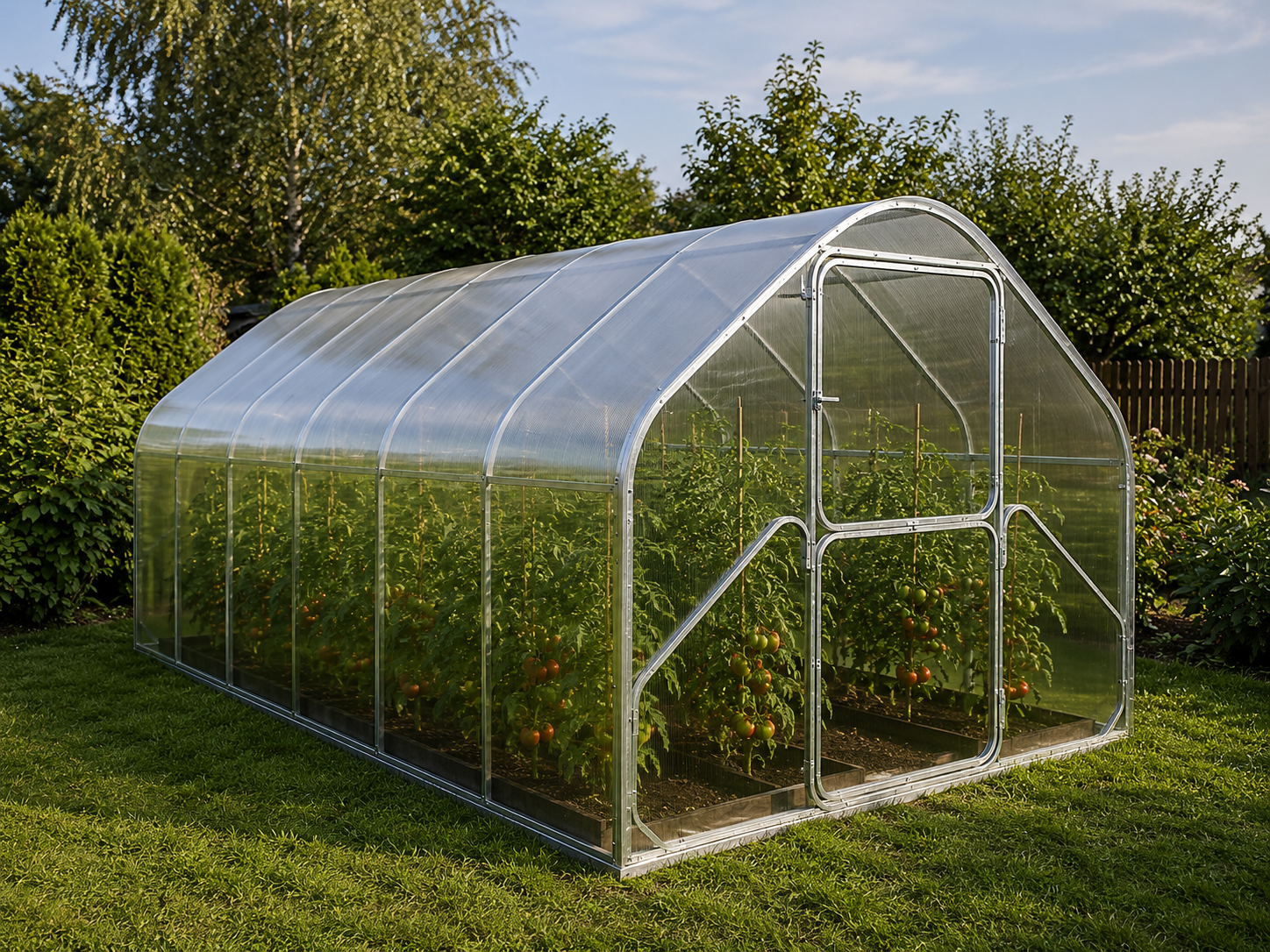 Szklarnia z poliwęglanu Domek 2,75x4 m – profil 40×20
