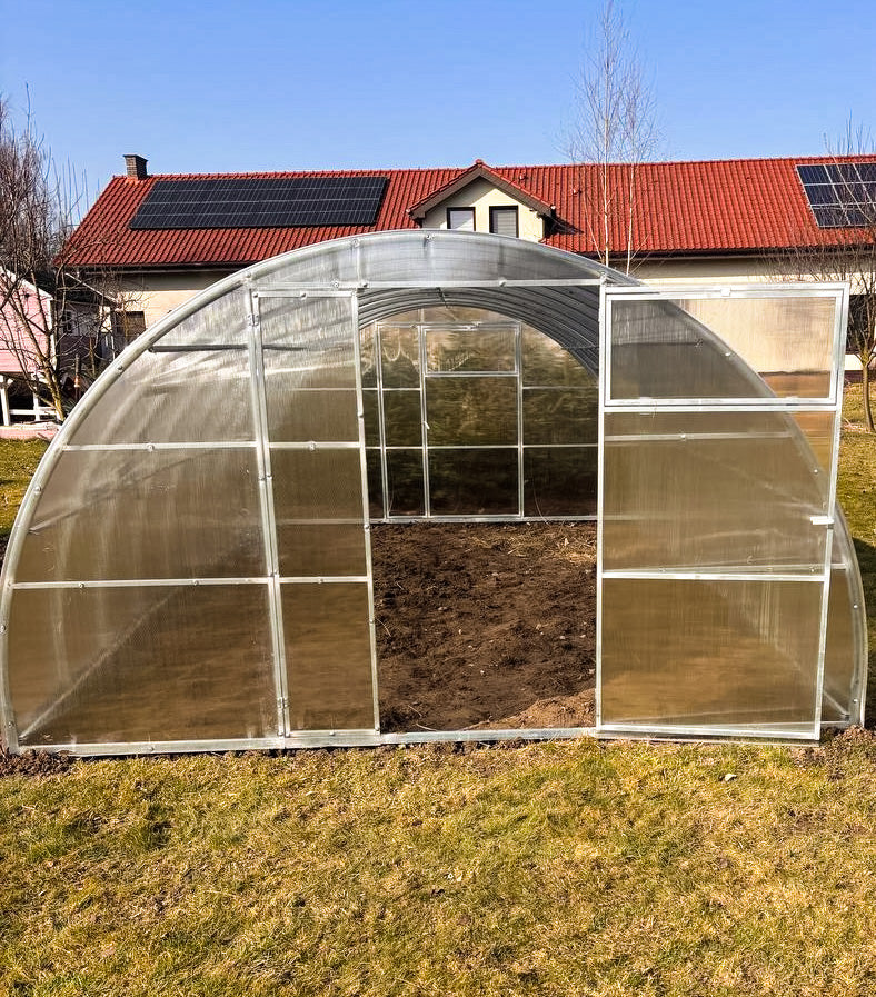 Szklarnia z poliwęglanu 3,5×6 m – profil 40×20