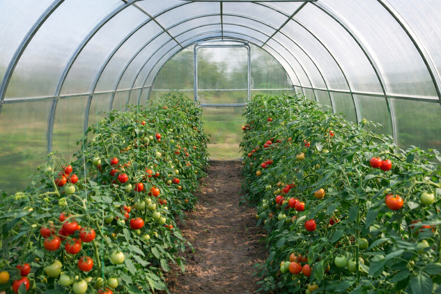 Szklarnia z poliwęglanu 2,1×4 m – profil 25×20