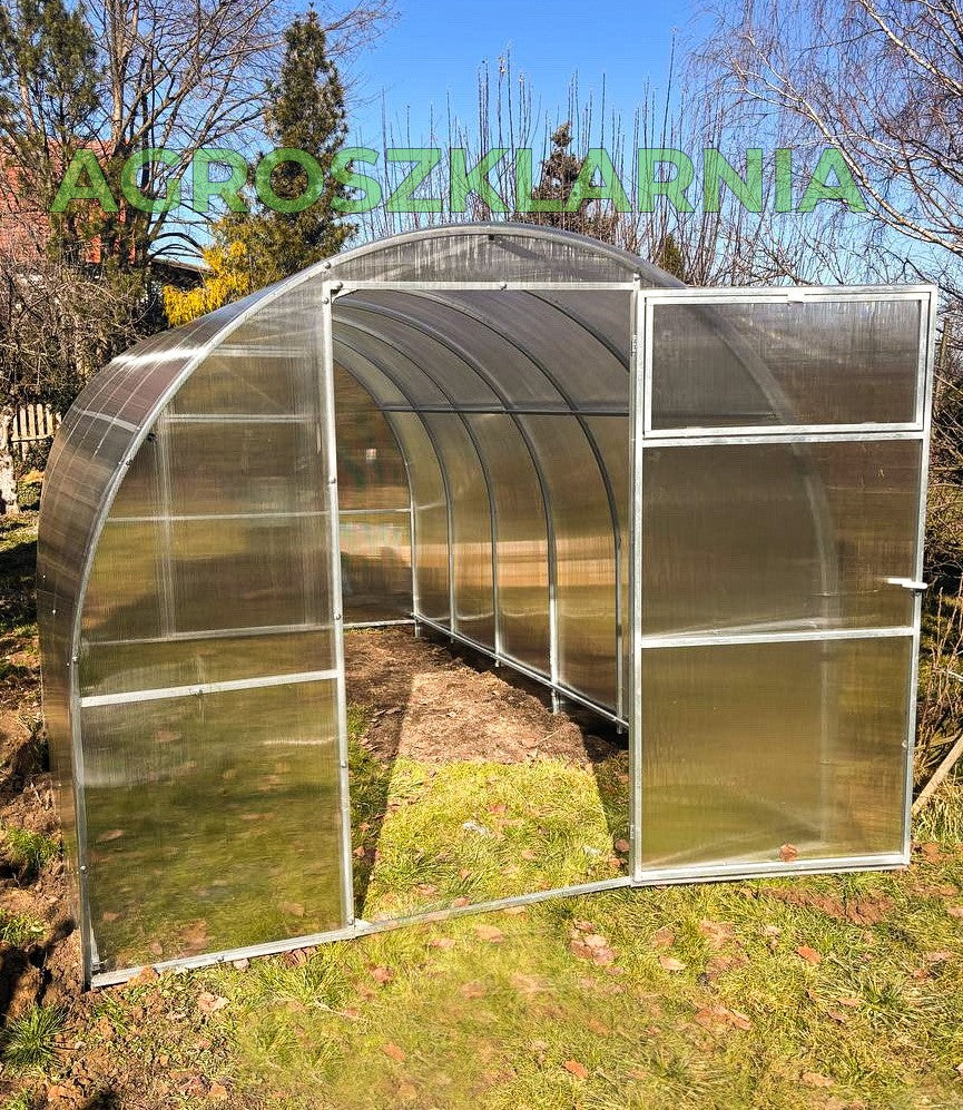 Szklarnia z poliwęglanu 2,4×6 m – profil 20×20