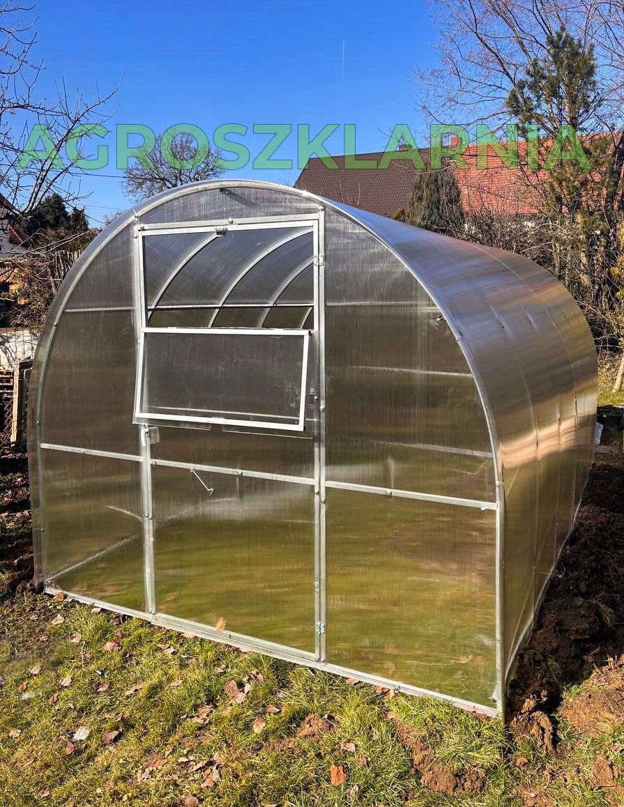 Szklarnia z poliwęglanu 2,4×6 m – profil 20×20