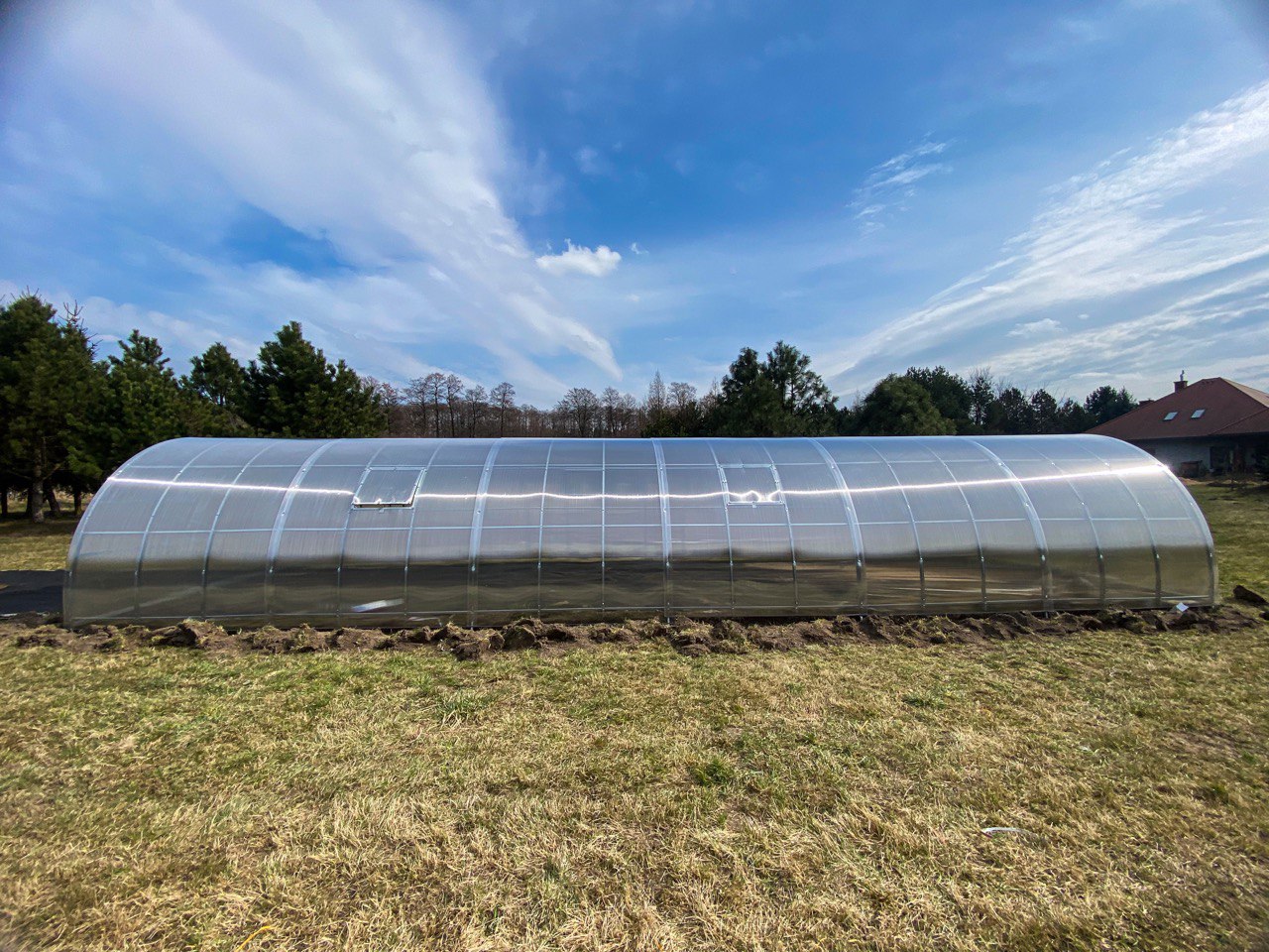 Szklarnia z poliwęglanu 3,5×6 m – profil 40×20