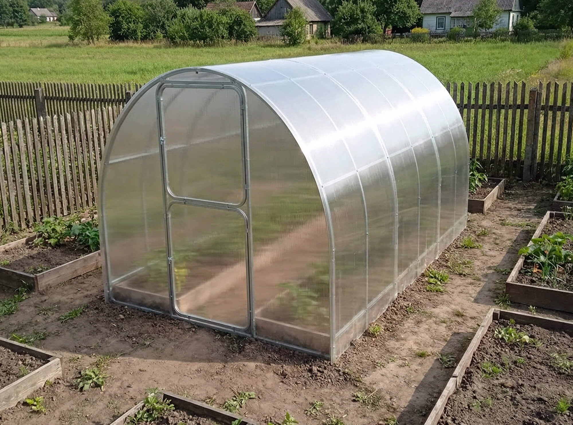 Szklarnia z poliwęglanu 2,1×4 m – profil 25×20