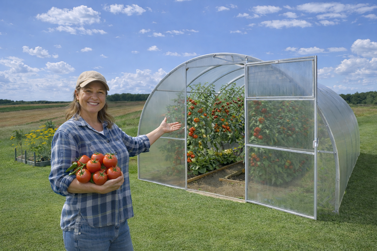 Szklarnia z poliwęglanu 3x4 m – profil 40×20