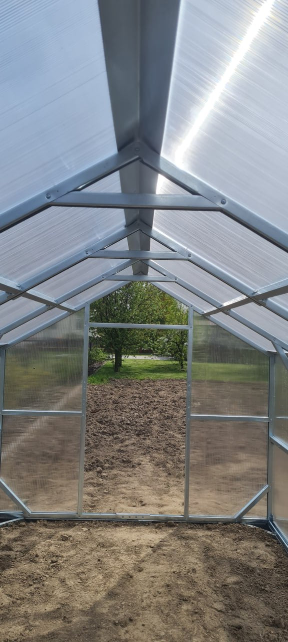 SZKLARNIA «DOMEK» SZEROKOŚĆ 2,5M; PROFIL40х40mm; DŁUGOŚĆ 4m,6m,8m