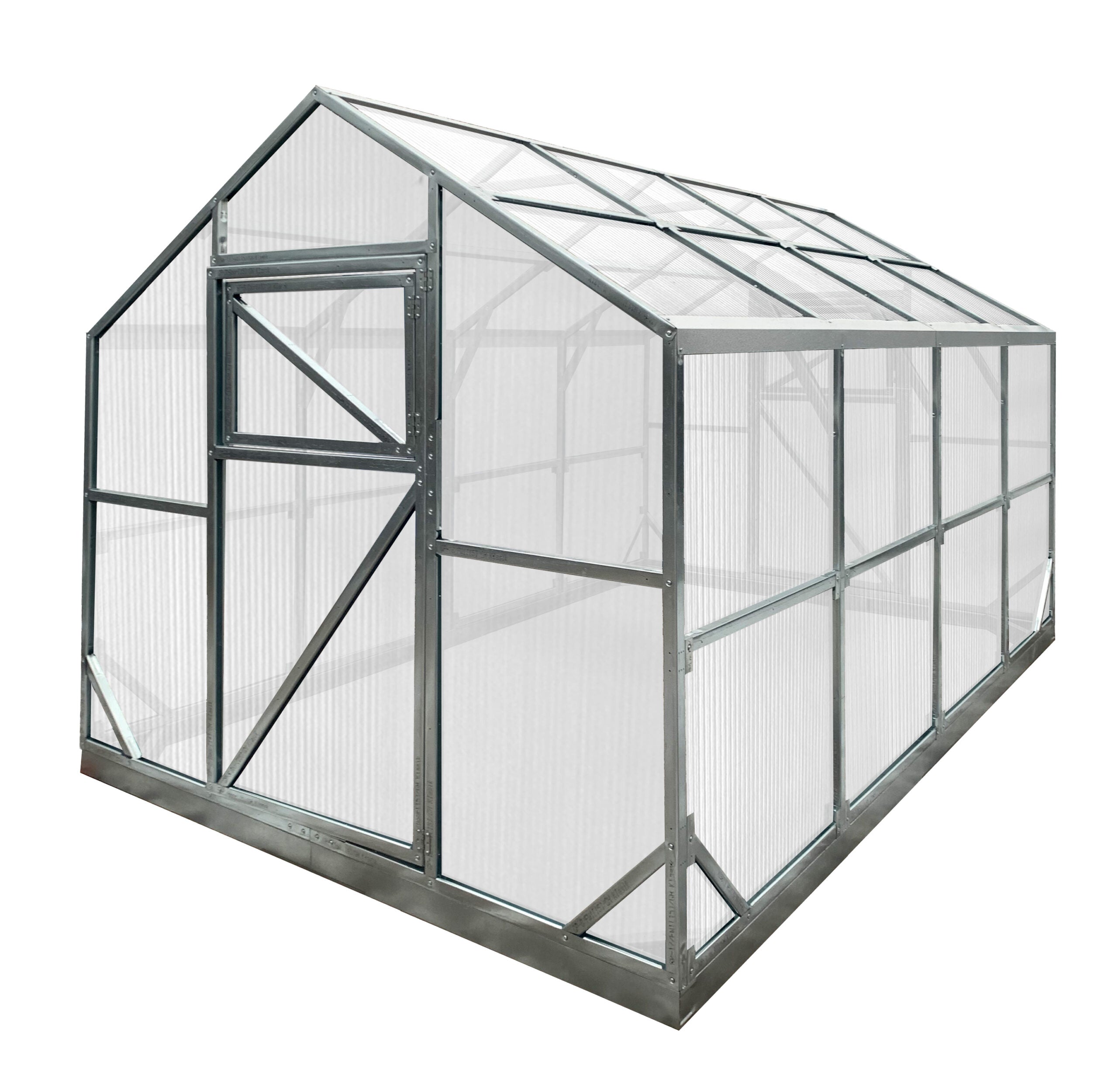 SZKLARNIA «DOMEK» SZEROKOŚĆ 2,5M; PROFIL40х40mm; DŁUGOŚĆ 4m,6m,8m