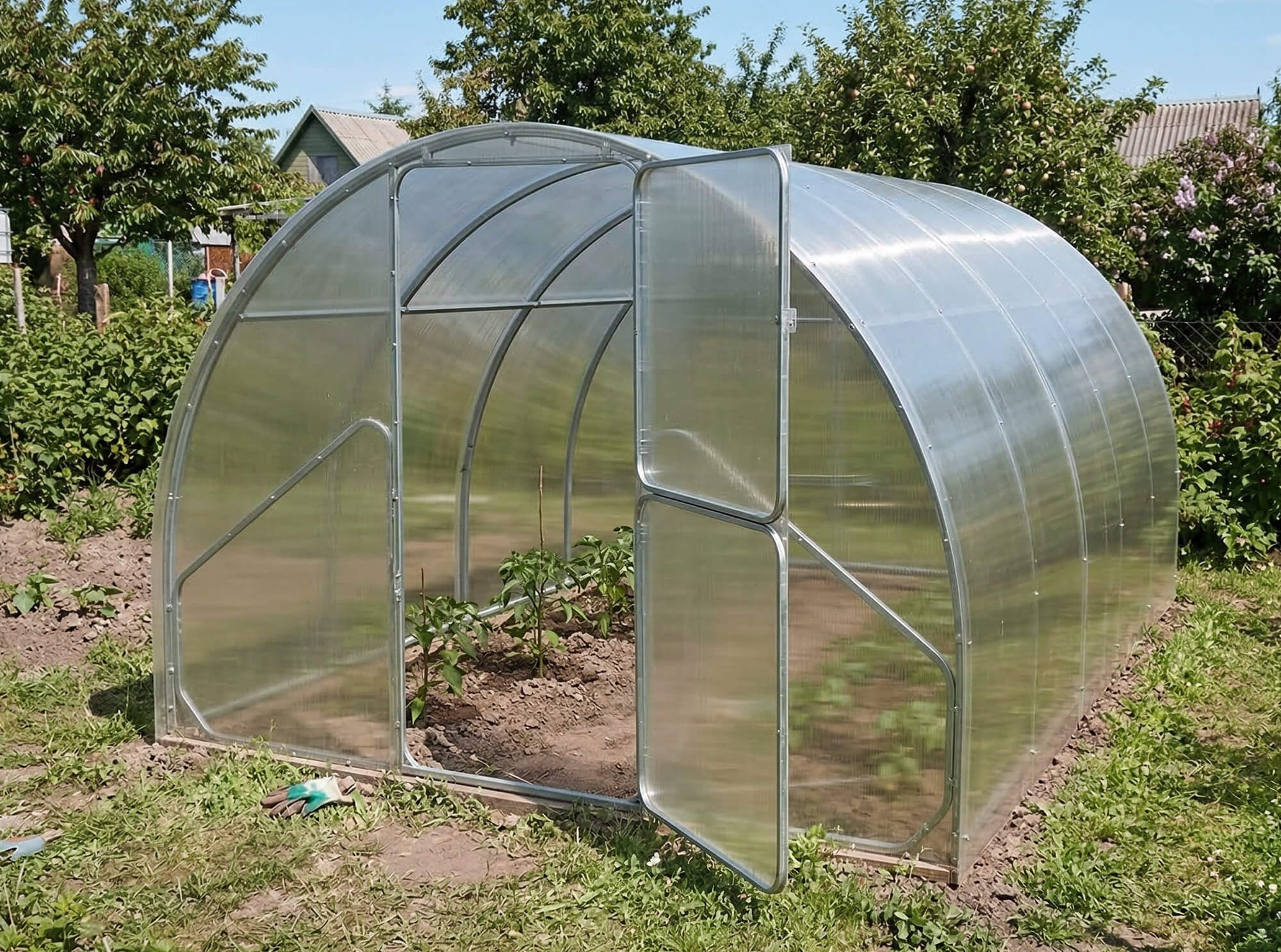 Szklarnia z poliwęglanu 3x4 m – profil 25×20