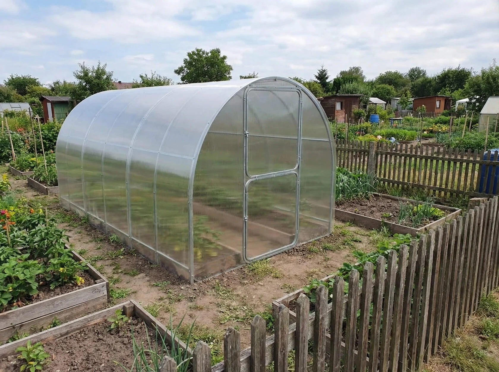 Szklarnia z poliwęglanu 2,1×4 m – profil 25×20