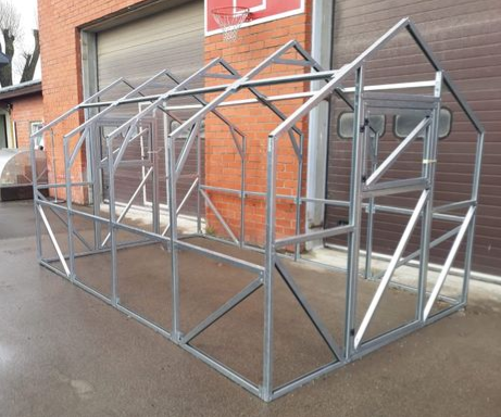 SZKLARNIA «DOMEK» SZEROKOŚĆ 2,5M; PROFIL40х40mm; DŁUGOŚĆ 4m,6m,8m