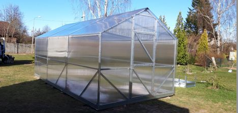 SZKLARNIA «DOMEK» SZEROKOŚĆ 2,5M; PROFIL40х40mm; DŁUGOŚĆ 4m,6m,8m