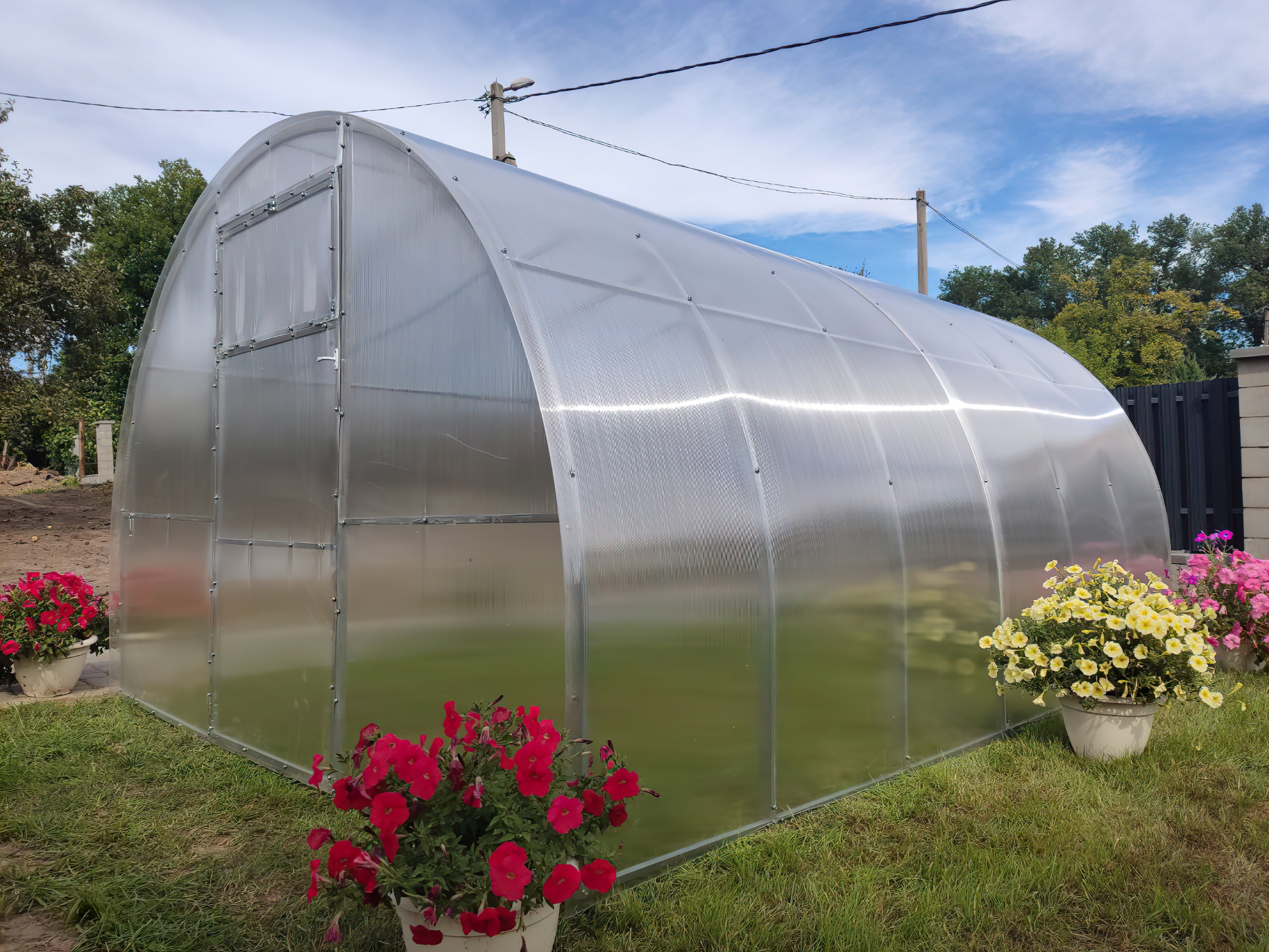 SZKLARNIA «STANDARD» SZEROKOŚĆ 3M;PROFIL 20*20; DŁUGOŚĆ 4m,6m,8m,10m,12m