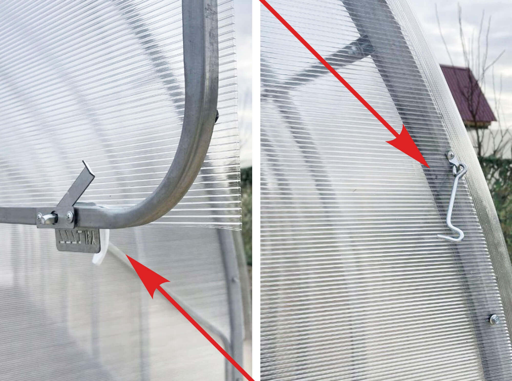 Szklarnia z poliwęglanu 2,1×4 m – profil 25×20