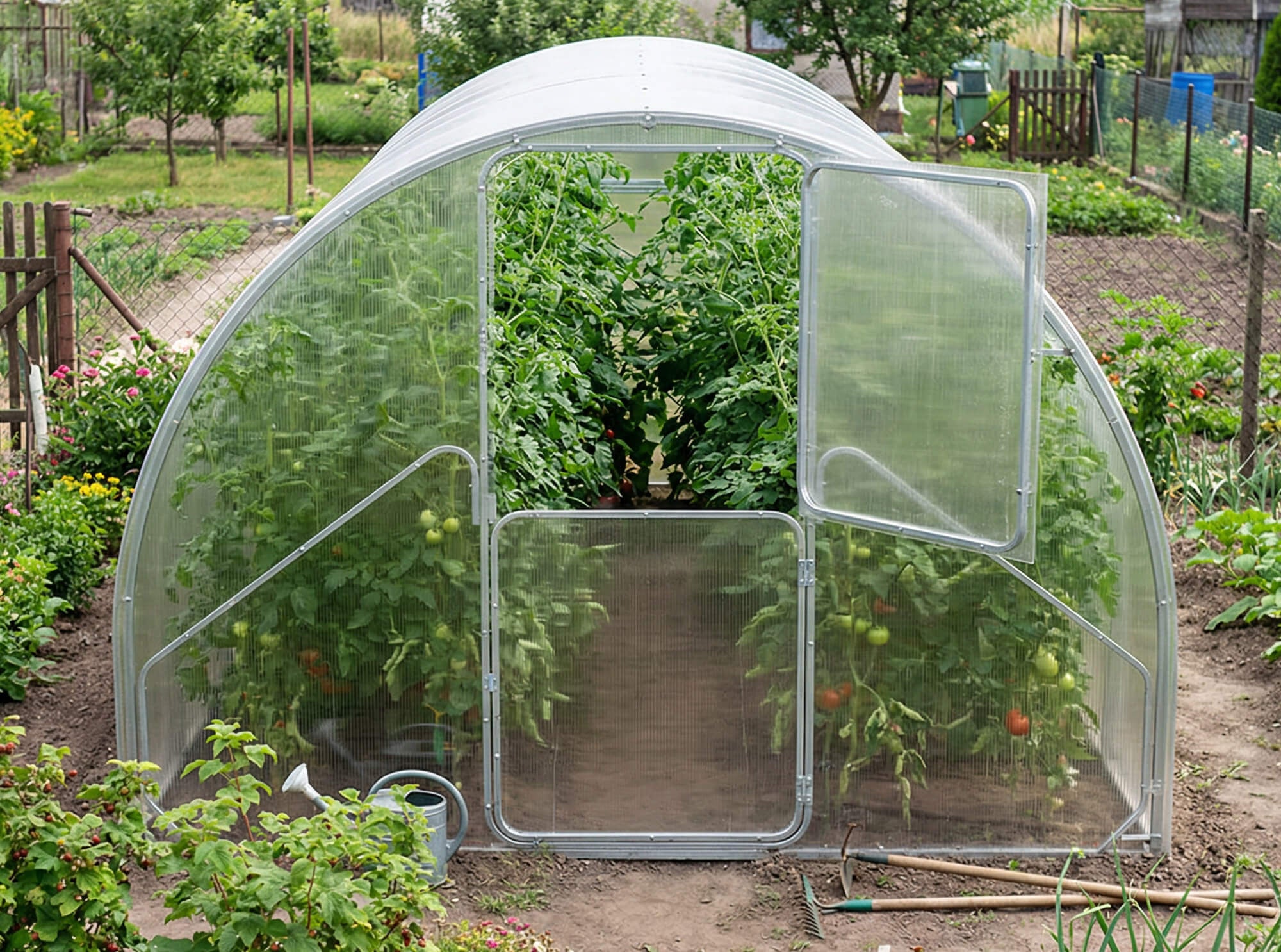 Szklarnia z poliwęglanu 3x4 m – profil 25×20