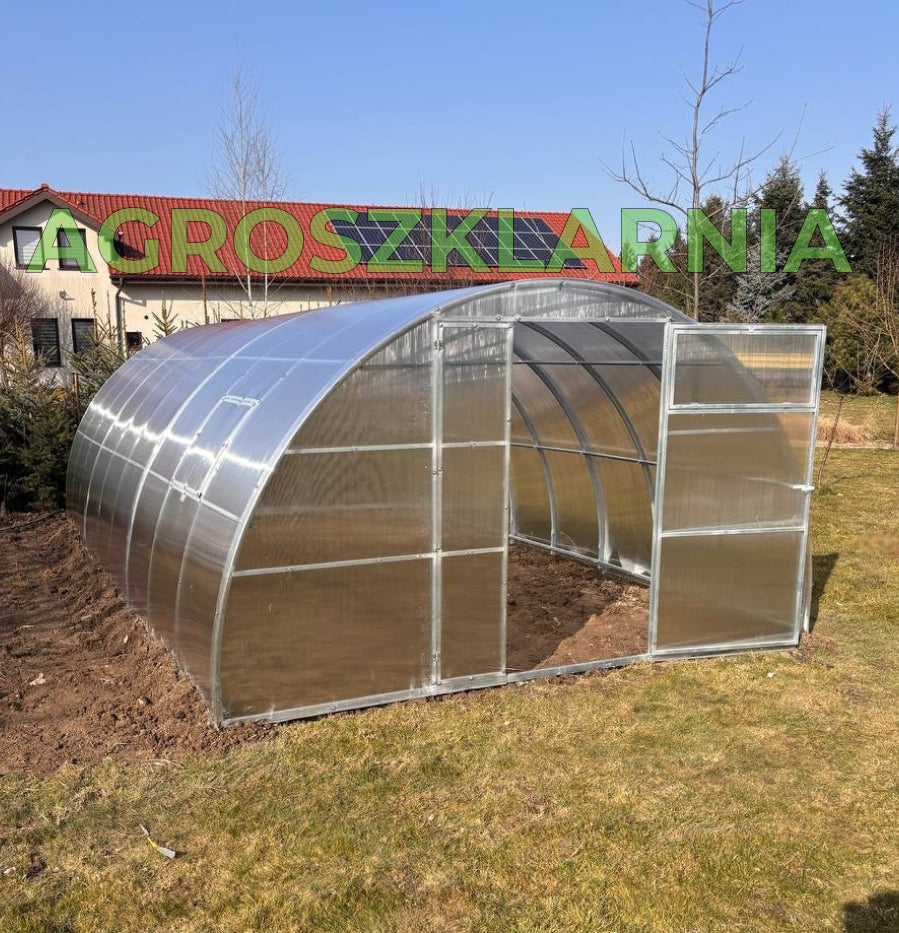 Szklarnia z poliwęglanu 3,5×8 m – profil 40×20