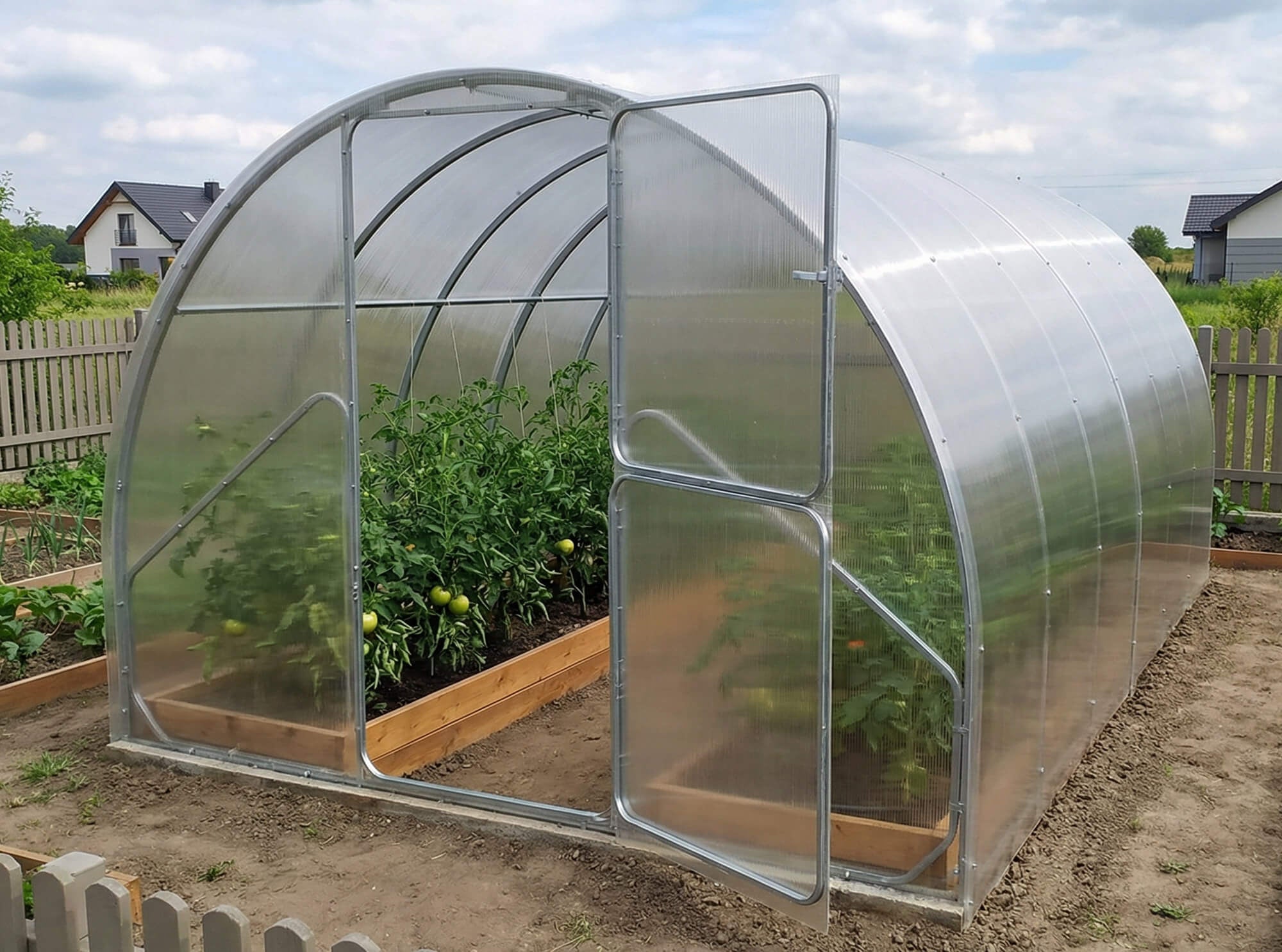 Szklarnia z poliwęglanu 3x4 m – profil 25×20